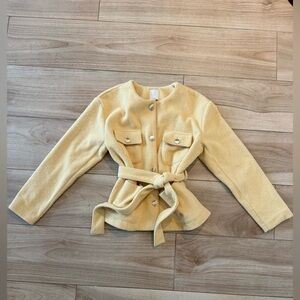Joie Cream Buttoned Jacket